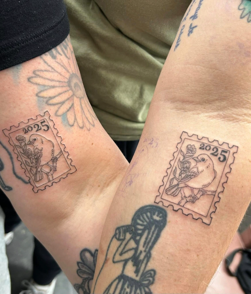 Mini Mew Fine Line work 2