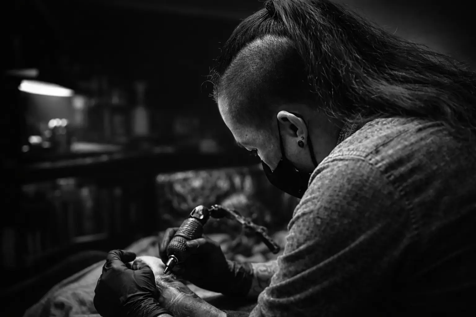 Tattoo studio background